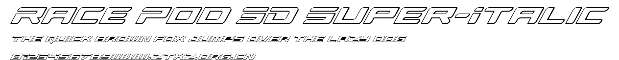 Race Pod 3D Super-Italic.ttf