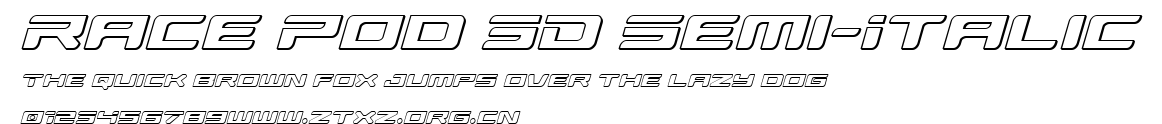 Race Pod 3D Semi-Italic.ttf