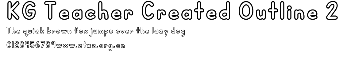 KG Teacher Created Outline 2.otf