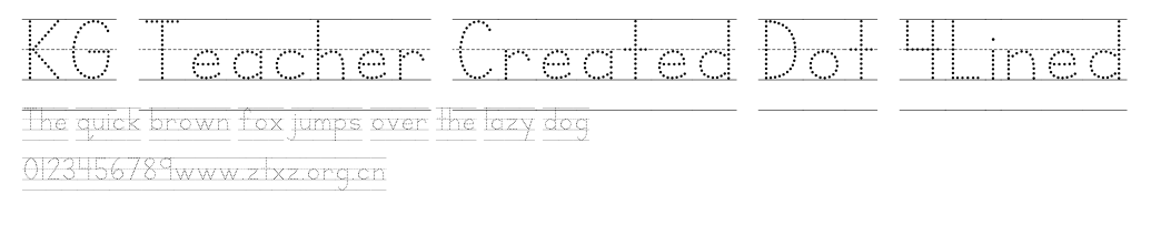 KG Teacher Created Dot 4Lined.otf