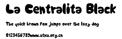 La Centralita Black.otf