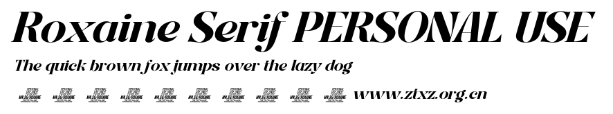 Roxaine Serif PERSONAL USE.otf