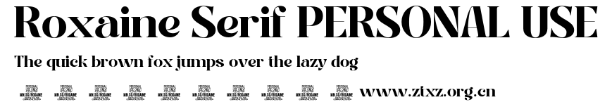 Roxaine Serif PERSONAL USE.otf