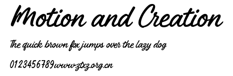 Motion and Creation.ttf