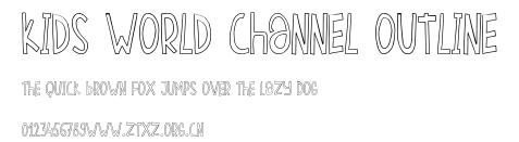 Kids World Channel Outline.otf