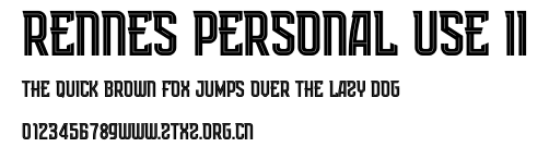 Rennes Personal Use II.otf