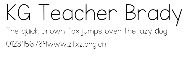 KG Teacher Brady.otf