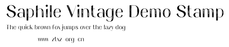 Saphile Vintage Demo Stamp.otf