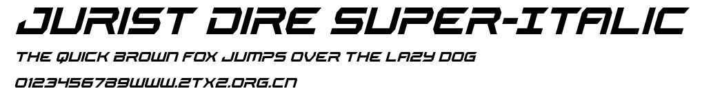 Jurist Dire Super-Italic.ttf