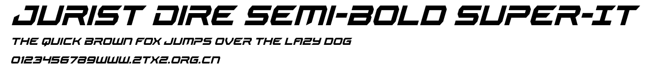 Jurist Dire Semi-Bold Super-It.ttf