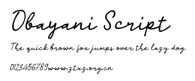 Obayani Script.ttf