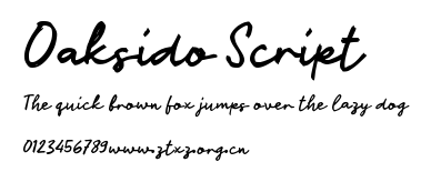 Oaksido Script.ttf