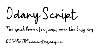 Odary Script.ttf