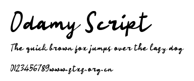 Odamy Script.ttf
