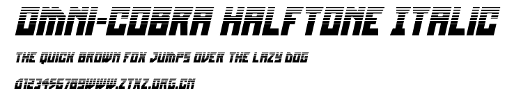 Omni-cobra Halftone Italic.ttf