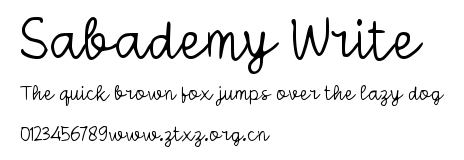 Sabademy Write.ttf