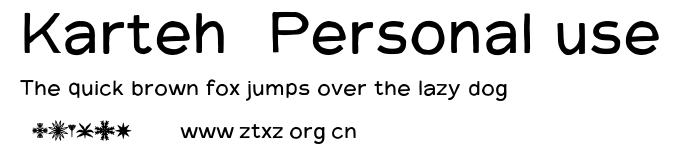 Karteh  Personal use.otf