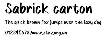 Sabrick carton.otf
