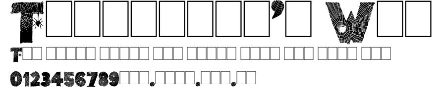 Tarentula's Web.ttf