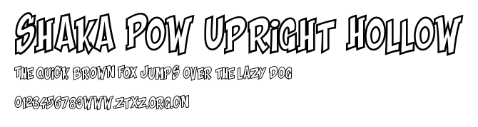 Shaka Pow Upright Hollow.ttf