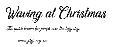 Waving at Christmas.ttf