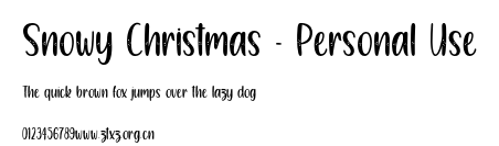 Snowy Christmas - Personal Use.otf