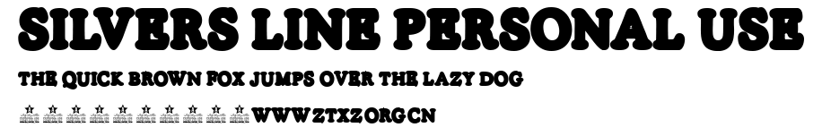SILVERS LINE PERSONAL USE.ttf