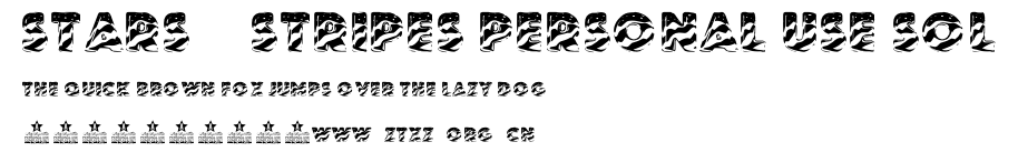 STARS & STRIPES PERSONAL USE Sol.otf