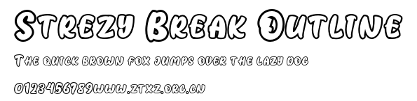 Strezy Break Outline.otf