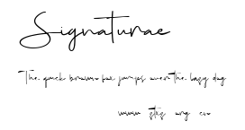 Signaturae.ttf