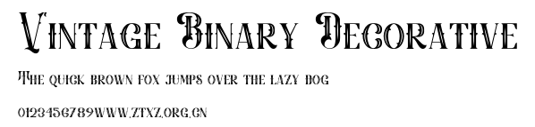 Vintage Binary Decorative.otf