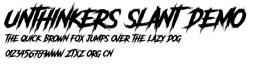 Unthinkers Slant DEMO.otf