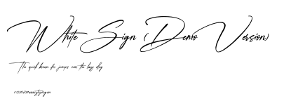 White Sign (Demo Version).otf
