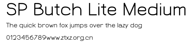 SP Butch Lite Medium.otf