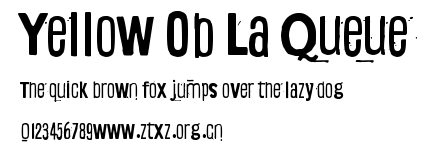 Yellow Ob La Queue.ttf